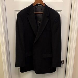 Bachrach 100% Camel Hair Blazer Dark Gray Sport Coat Men’s Suit Jacket EUC